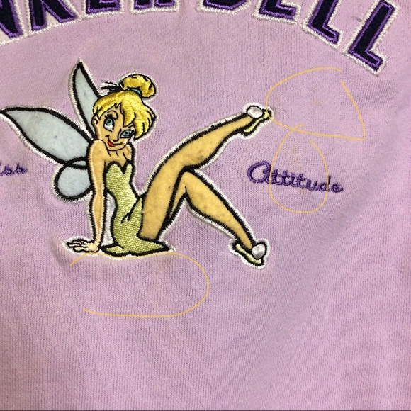Disneyland Resort Purple Tinker Bell Sweatshirt - Picture 4 of 15